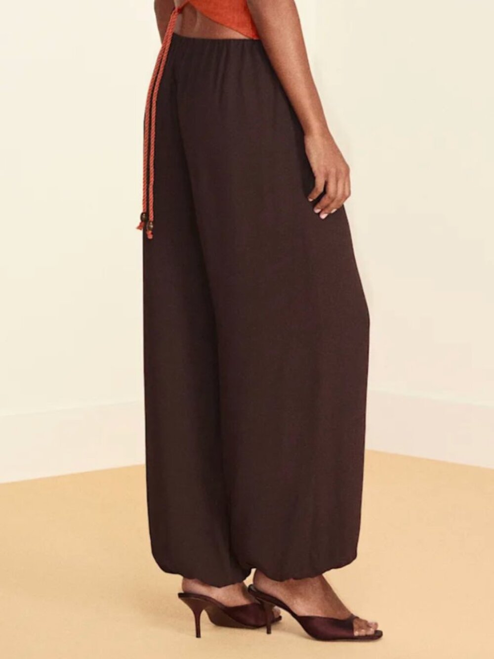 Reformation Zia Pant Brown - Size S